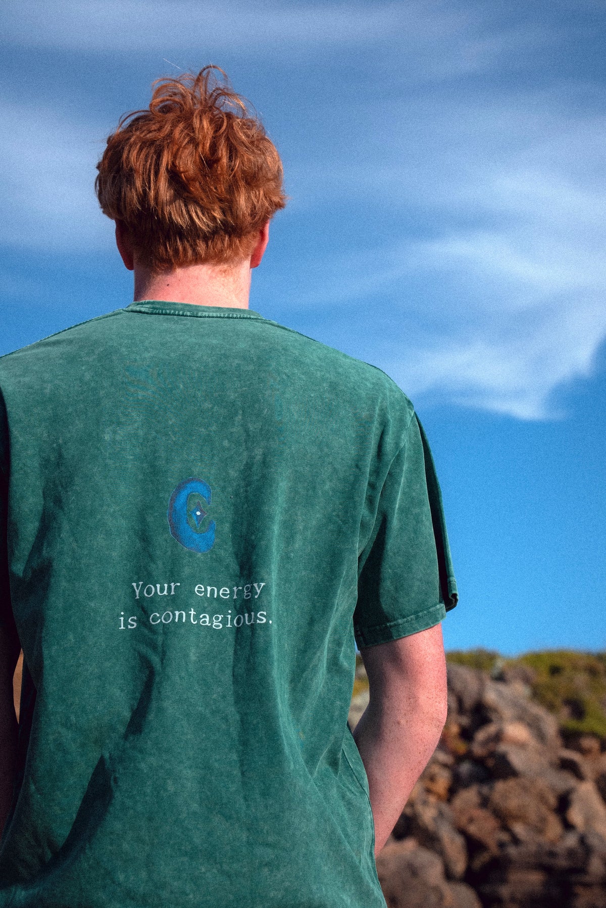 SOLAR TEE- DARK GREEN