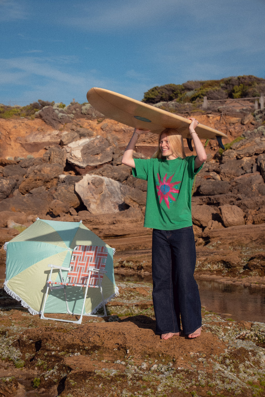 SOLAR TEE- EMERALD GREEN